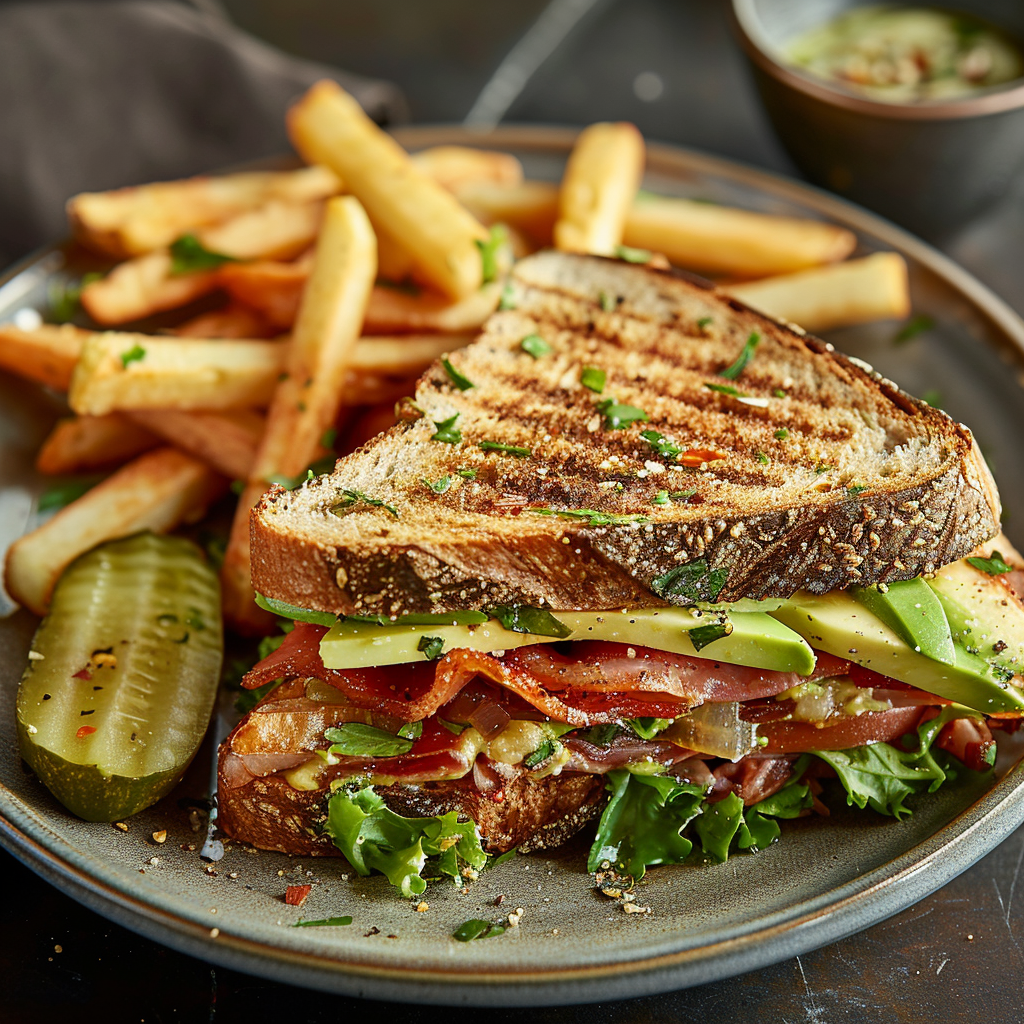 Classic BLT Sandwich with Avocado Twist