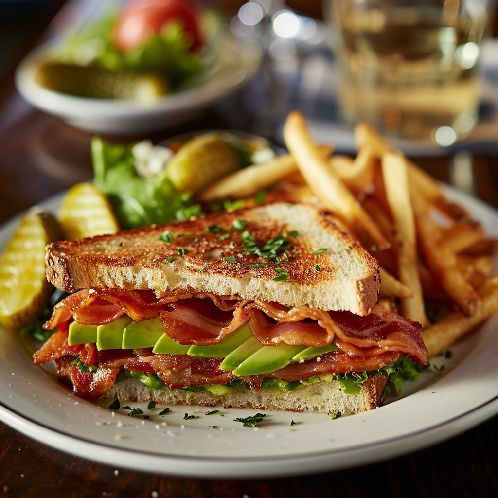 Classic BLT Sandwich with Avocado Twist: Irresistibly Delicious 2 Classic BLT Sandwich with Avocado Twist