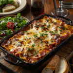 Classic Beef Lasagna with Mozzarella