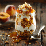 Cottage Cheese & Peach Breakfast Parfait