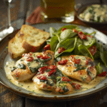 Creamy Tuscan Chicken with Spinach & Sun-Dried Tomatoes
