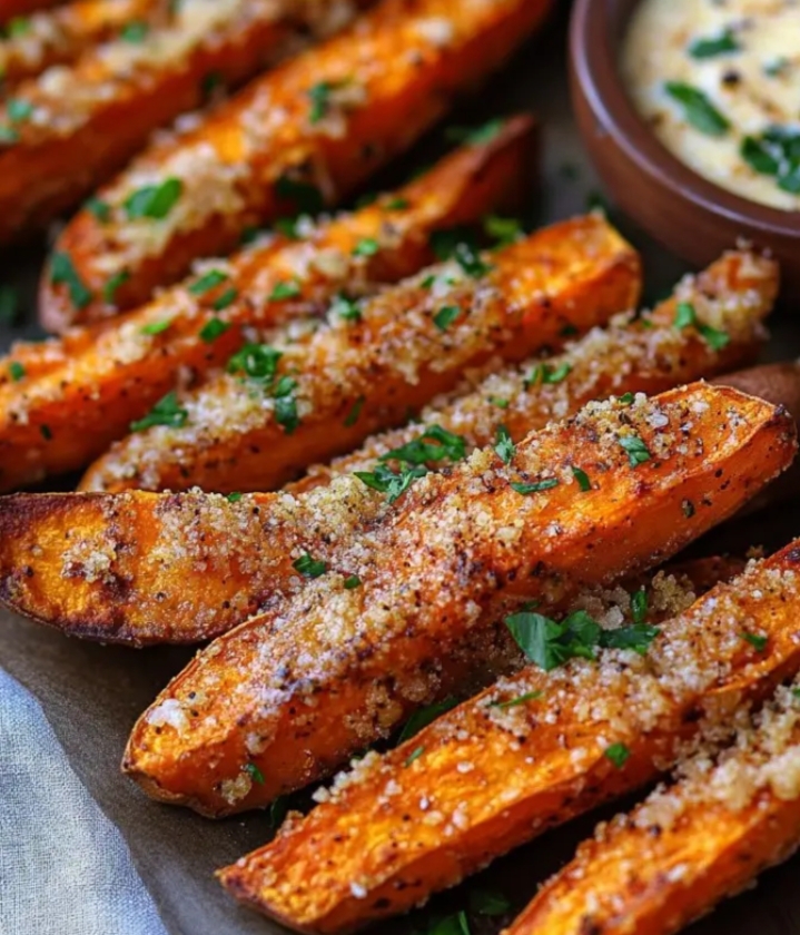 Crispy Garlic Parmesan Wedges