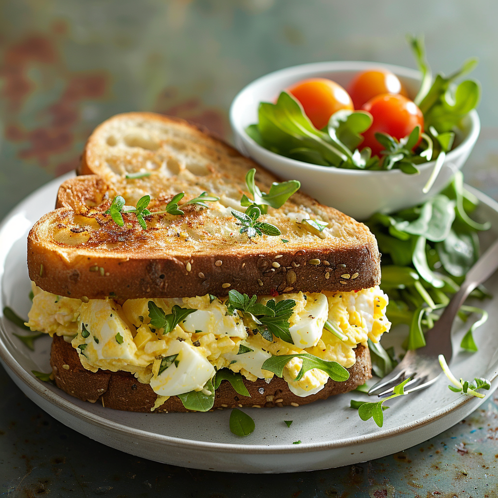 Egg Salad Sandwich with Fresh Herbs