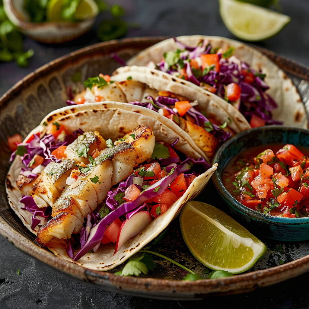 Fish Tacos with Cabbage Slaw: 15-Minute Mouthwatering Recipe 3 Fish Tacos with Cabbage Slaw 15-Minute