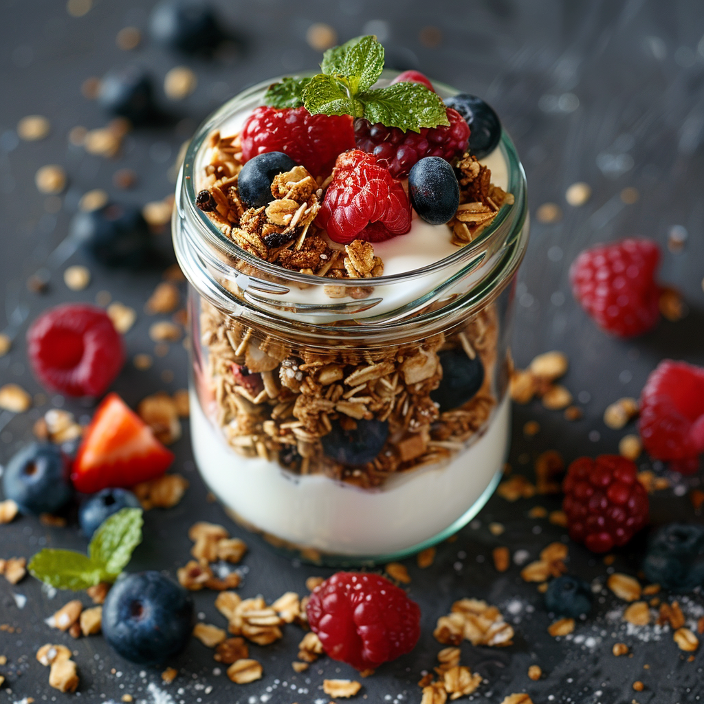Fruit Yogurt Parfait in a Jar: Irresistibly Delicious & Easy to Make 2 Fruit Yogurt Parfait in a Jar