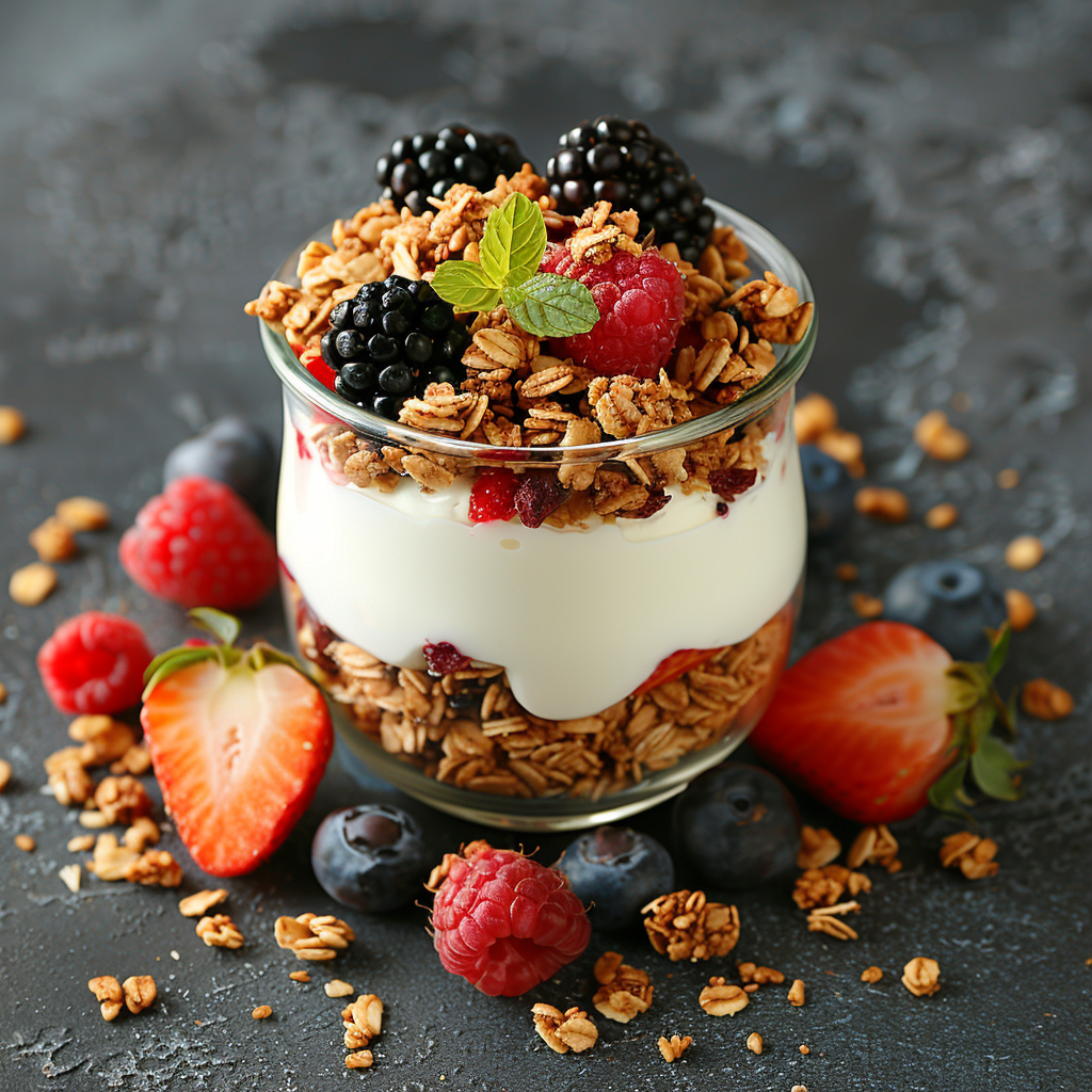 Fruit Yogurt Parfait in a Jar: Irresistibly Delicious & Easy to Make 4 Fruit Yogurt Parfait in a Jar