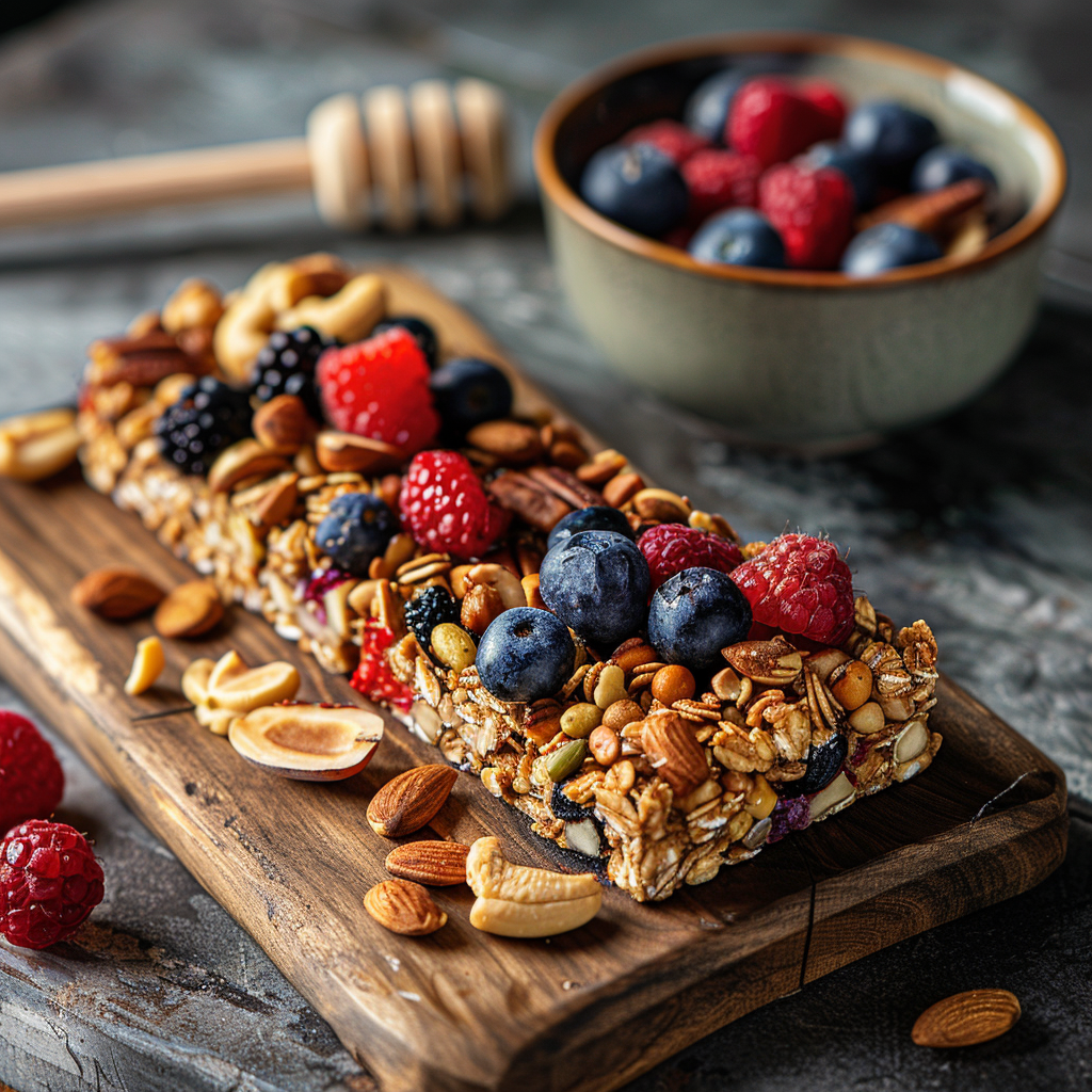 Granola Bars Homemade with Nuts & Honey: Irresistibly Crunchy Treats 3 Granola Bars Homemade with Nuts & Honey