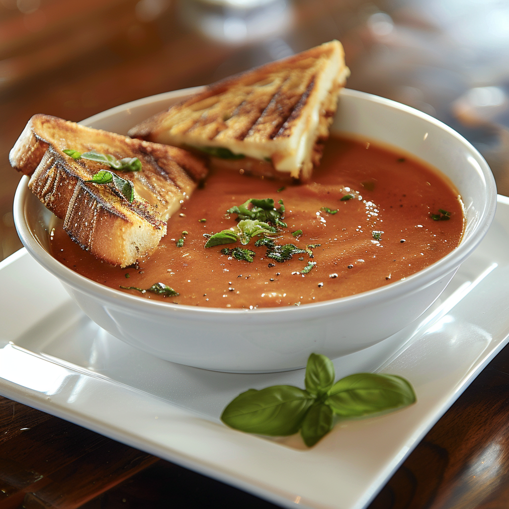 Grilled Cheese & Tomato Soup in 20 Minutes