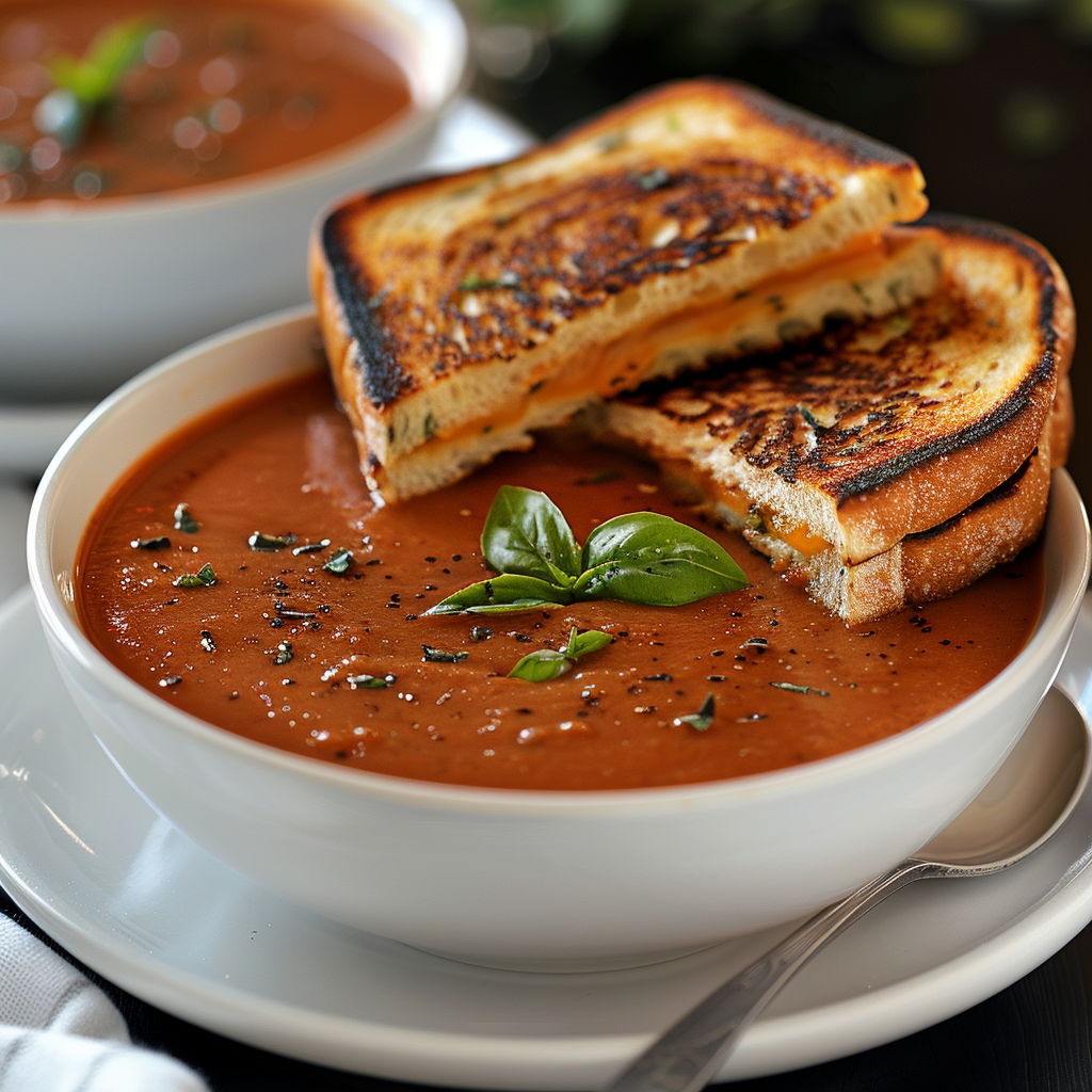 Grilled Cheese & Tomato Soup in 20 Minutes: Quick & Delicious Comfort Food 2 Grilled Cheese & Tomato Soup in 20 Minutes