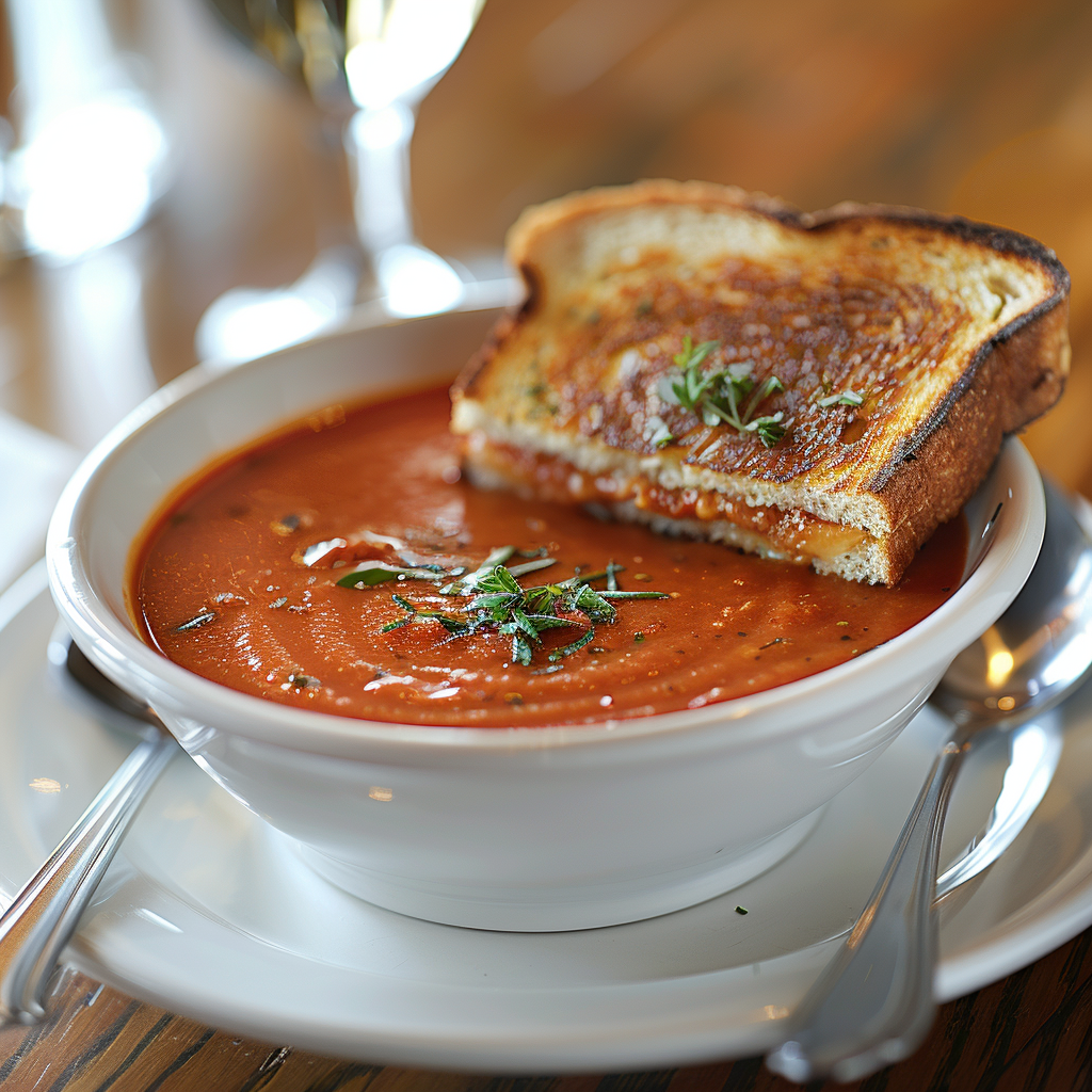 Grilled Cheese & Tomato Soup in 20 Minutes