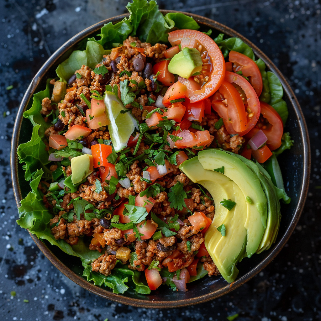Ground Turkey Lettuce Taco Bowls: Quick & Healthy Recipe 3 Ground Turkey Lettuce Taco Bowls