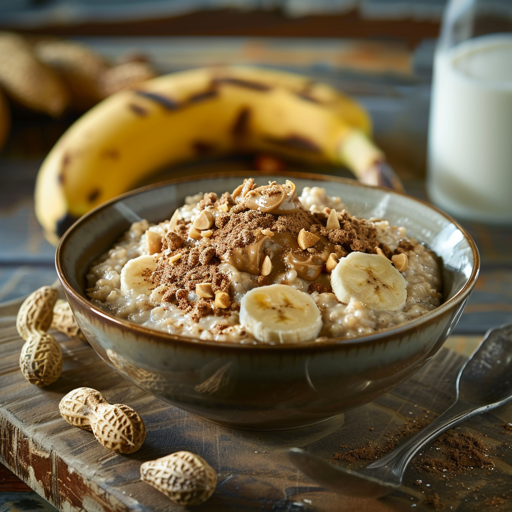 High Protein Oatmeal with Whey & Peanut Butter