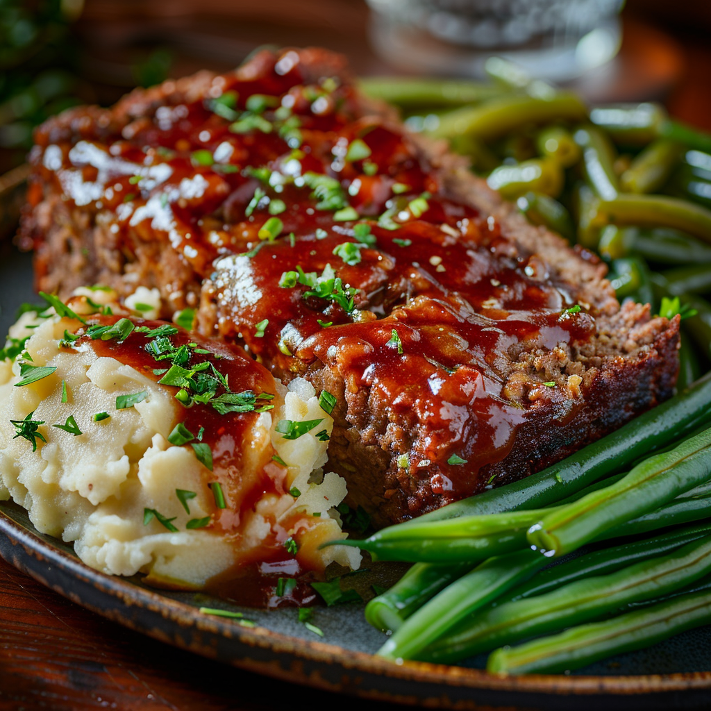Homestyle Meatloaf with Mashed Potatoes