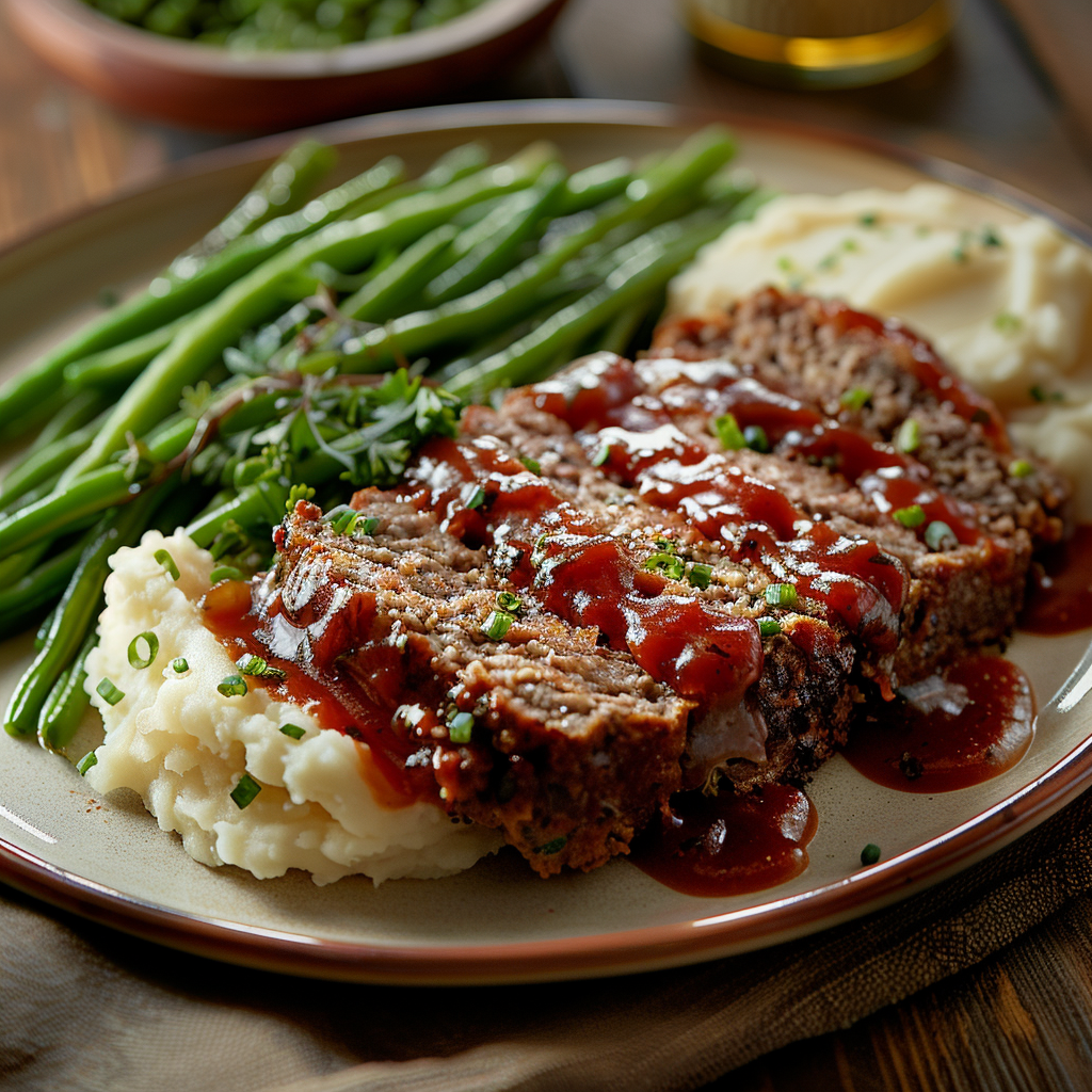 Homestyle Meatloaf with Mashed Potatoes: Irresistibly Comforting Recipe 2 Homestyle Meatloaf with Mashed Potatoes