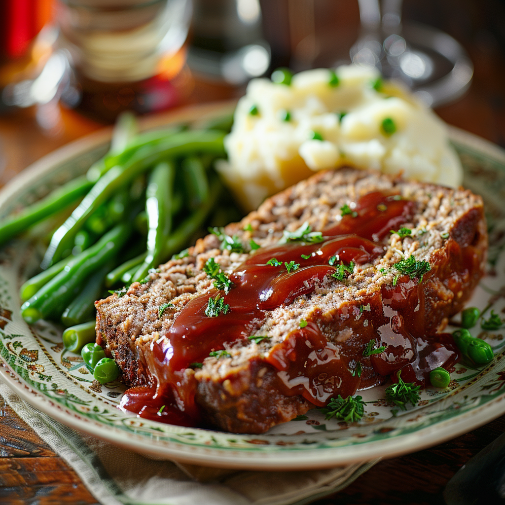 Homestyle Meatloaf with Mashed Potatoes