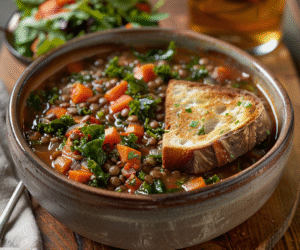 Lentil Soup with Kale & Carrots: Hearty & Healthy Comfort Food