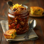 Make-Ahead Turkey Chili Lunch Jars