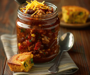 Make-Ahead Turkey Chili Lunch Jars: Effortless Meal Prep Magic