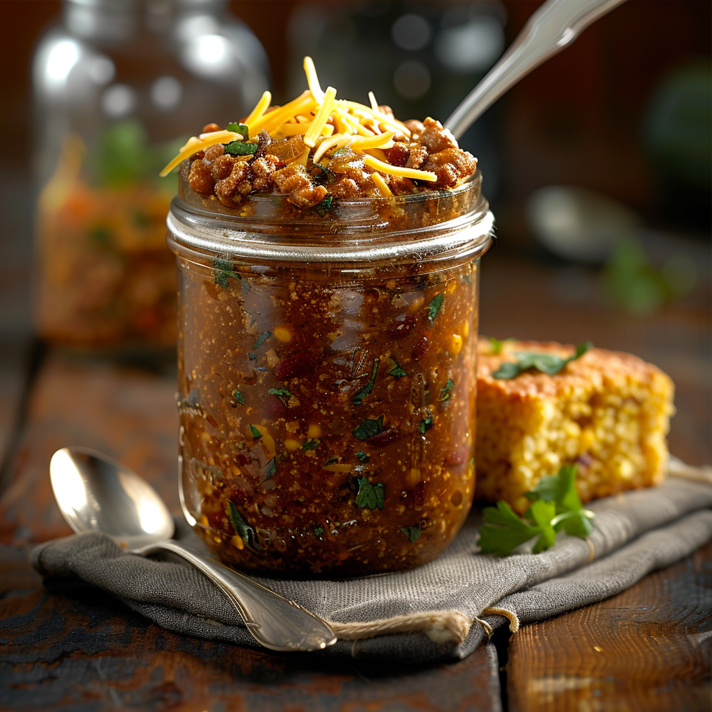 Make-Ahead Turkey Chili Lunch Jars: Effortless Meal Prep Magic 2 Make-Ahead Turkey Chili Lunch Jars