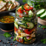 Mason Jar Greek Chicken Salads for the Week