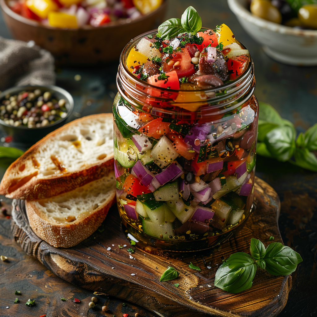 Mason Jar Greek Salad with Olive Oil Dressing: Irresistibly Fresh & Easy 2 Mason Jar Greek Salad with Olive Oil Dressing