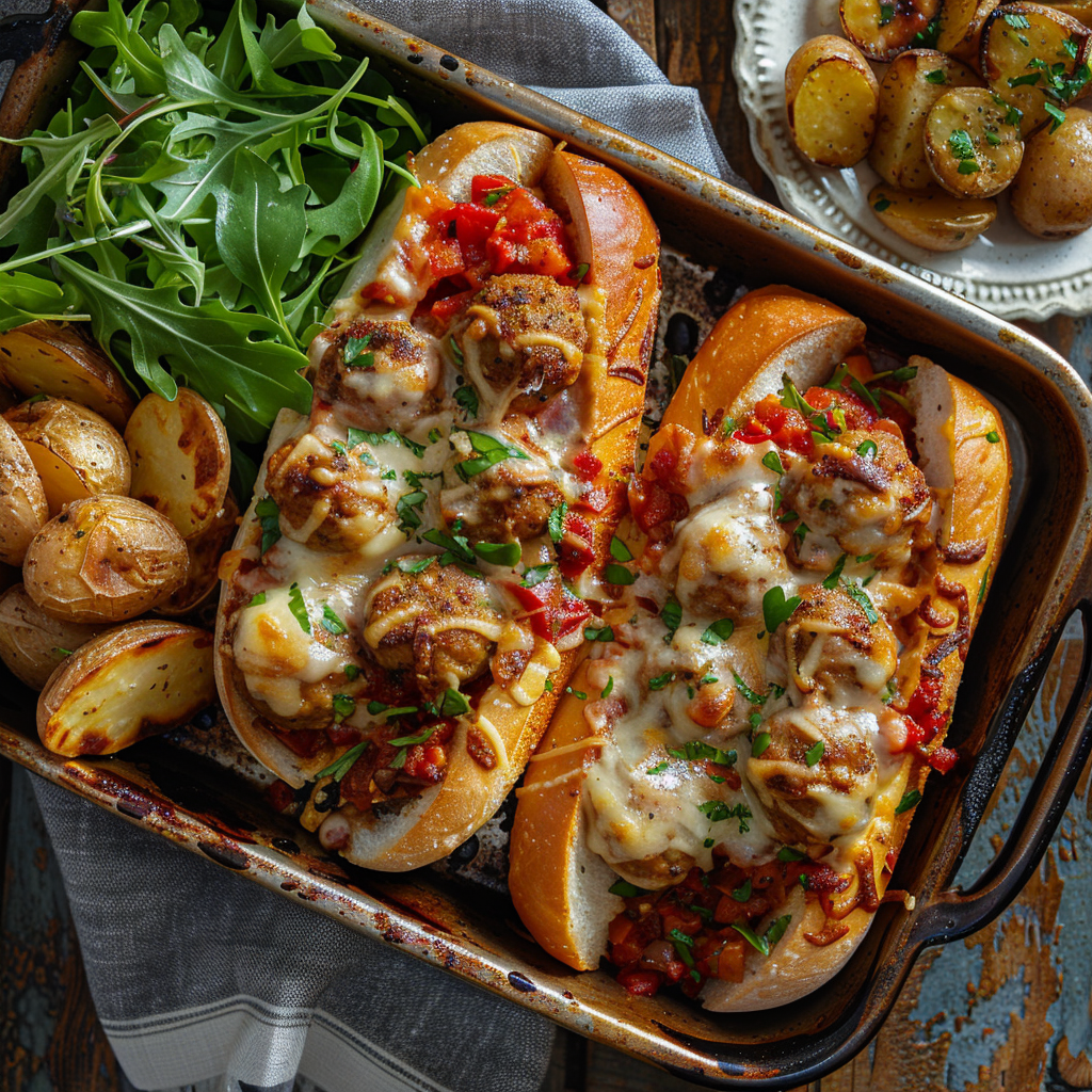 Meatball & Cheese Sub Bake for Family Dinner: Irresistibly Easy! 2 Meatball & Cheese Sub Bake for Family Dinner