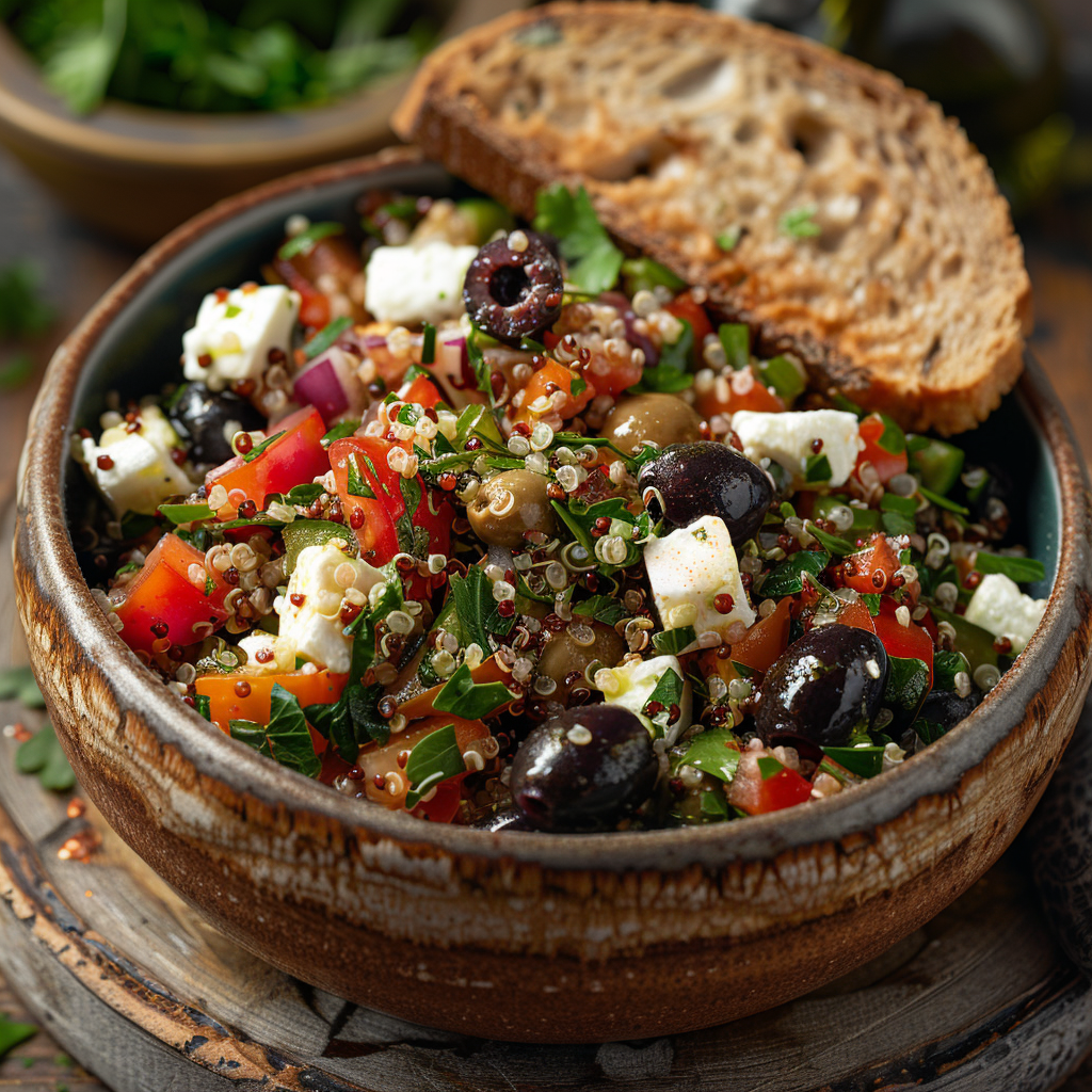 Mediterranean Quinoa & Feta Salad: Refreshing Summer Delight 5 Mediterranean Quinoa & Feta Salad