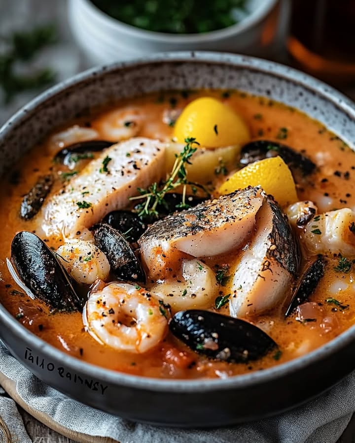 Mediterranean Seafood Soup