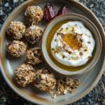 Oatmeal Bites with Dates, Nuts & Honey