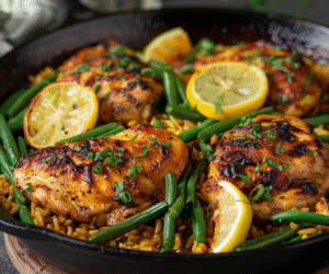 One-Pot Chicken & Rice Skillet: Effortless, Flavorful Dinner Delight
