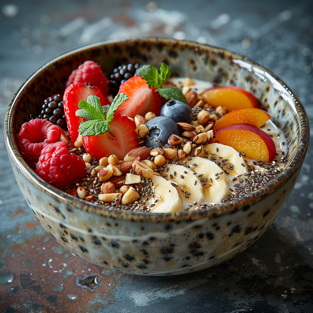 Overnight Oats Lunch Bowls with Yogurt & Fruit: Healthy & Delicious Delight 3 Overnight Oats Lunch Bowls with Yogurt & Fruit