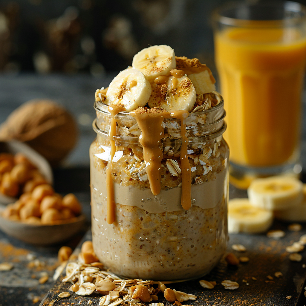 Overnight Oats with Banana & Peanut Butter: Irresistibly Creamy Delight 5 Overnight Oats with Banana & Peanut Butter