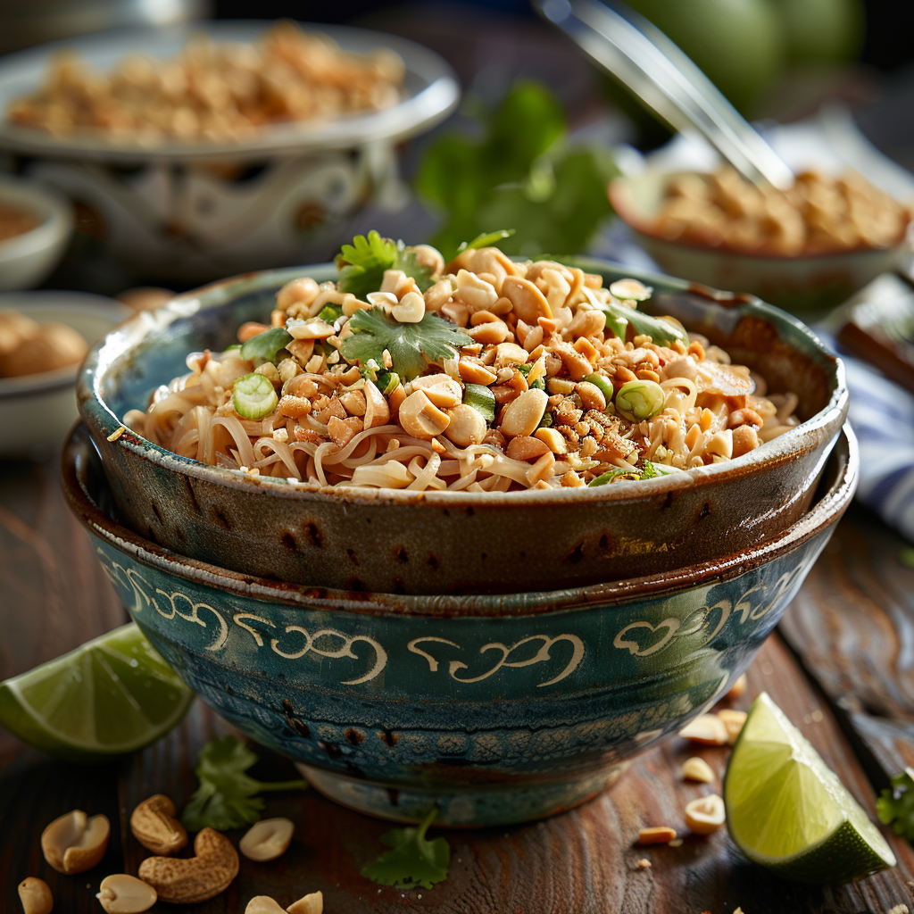 Overnight Thai Peanut Noodle Bowls