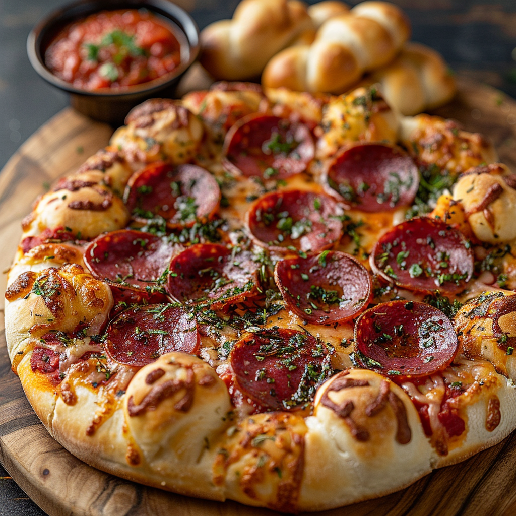 Pepperoni Pizza from Scratch with Homemade Dough