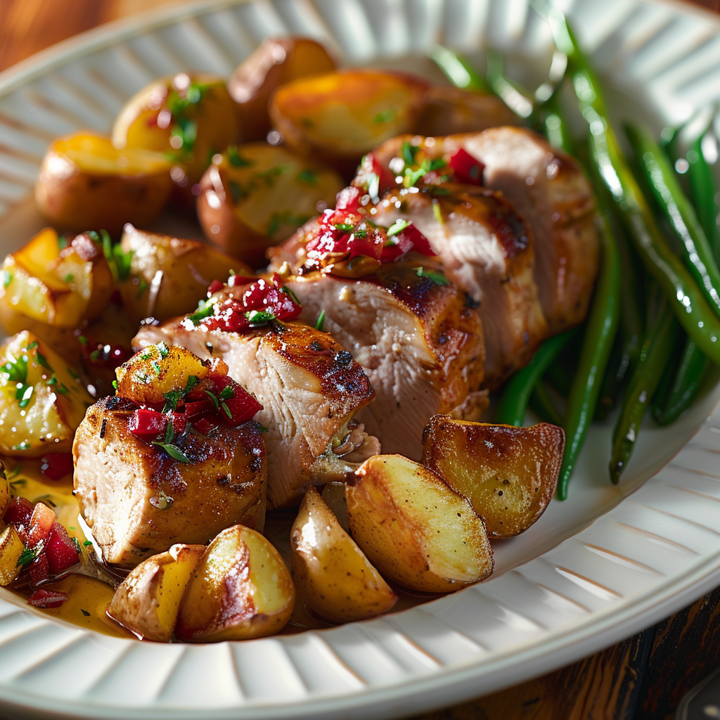 Pork Tenderloin with Apple Chutney