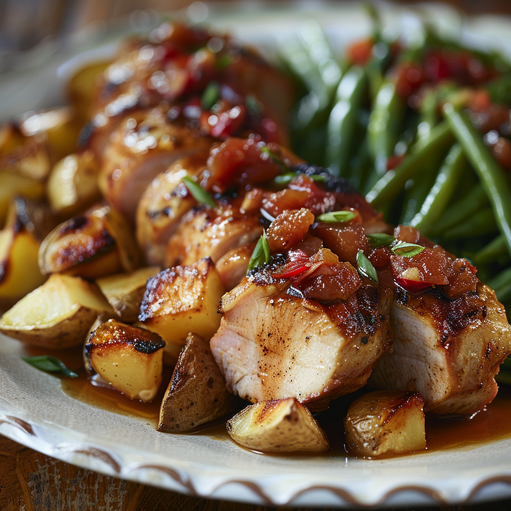 Pork Tenderloin with Apple Chutney
