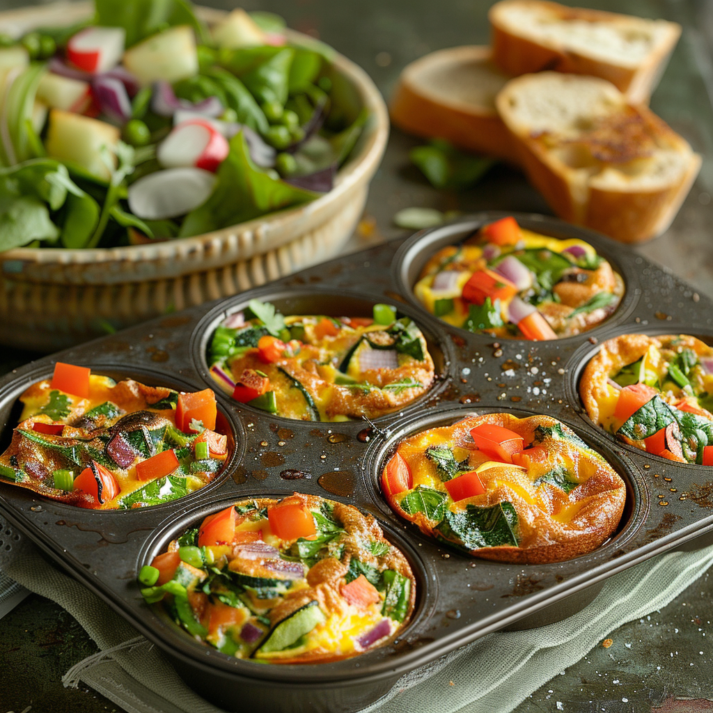 Prep-Ahead Veggie Frittata Cups for Lunch: Easy & Delicious Meal Solution 2 Prep-Ahead Veggie Frittata Cups for Lunch