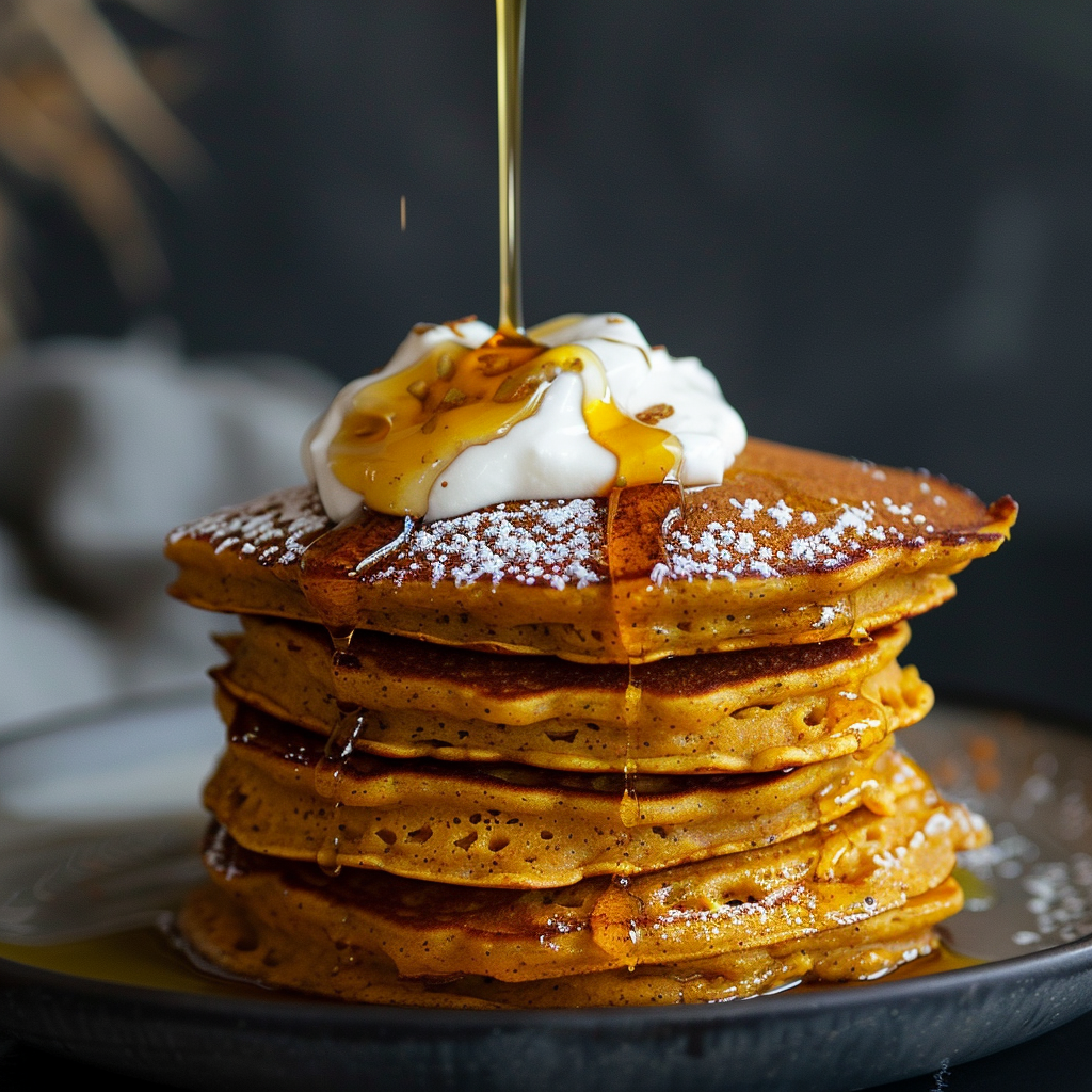 Pumpkin Spice Protein Pancakes