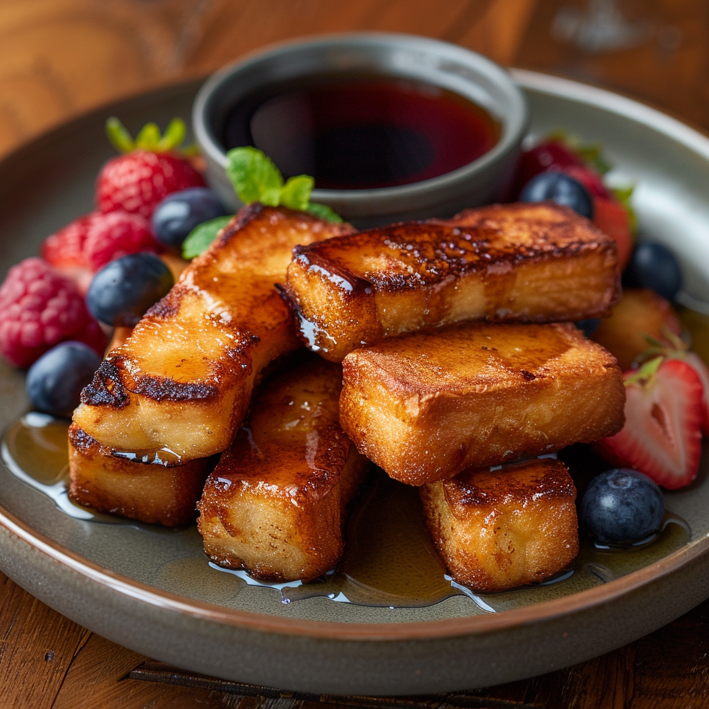 Quick French Toast Sticks with Maple Syrup: Irresistibly Delicious! 4 Quick French Toast Sticks with Maple Syrup