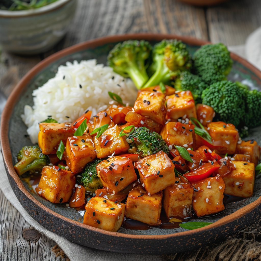 Quick Veggie Stir-Fry with Tofu & Soy-Ginger Sauce: Healthy & Delicious! 2 Quick Veggie Stir-Fry with Tofu & Soy-Ginger Sauce
