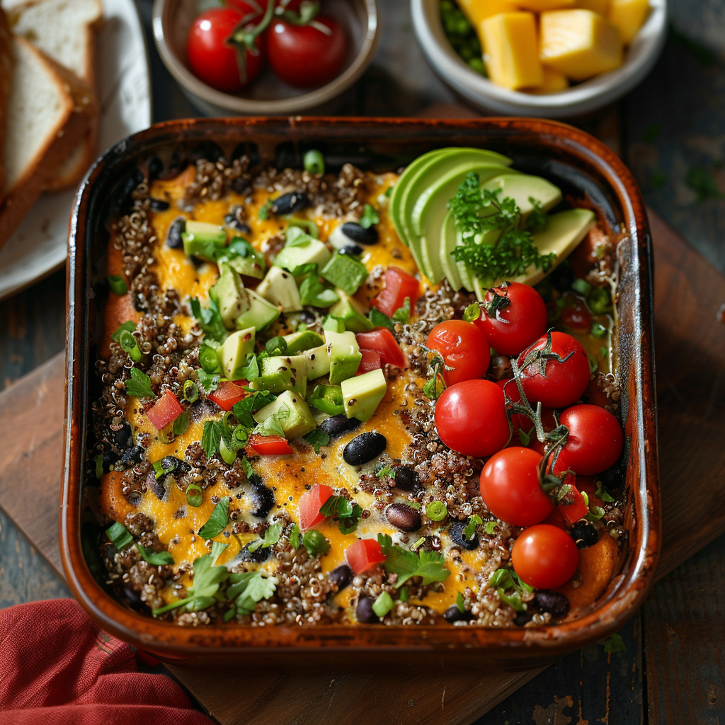 Quinoa & Black Bean Breakfast Bake