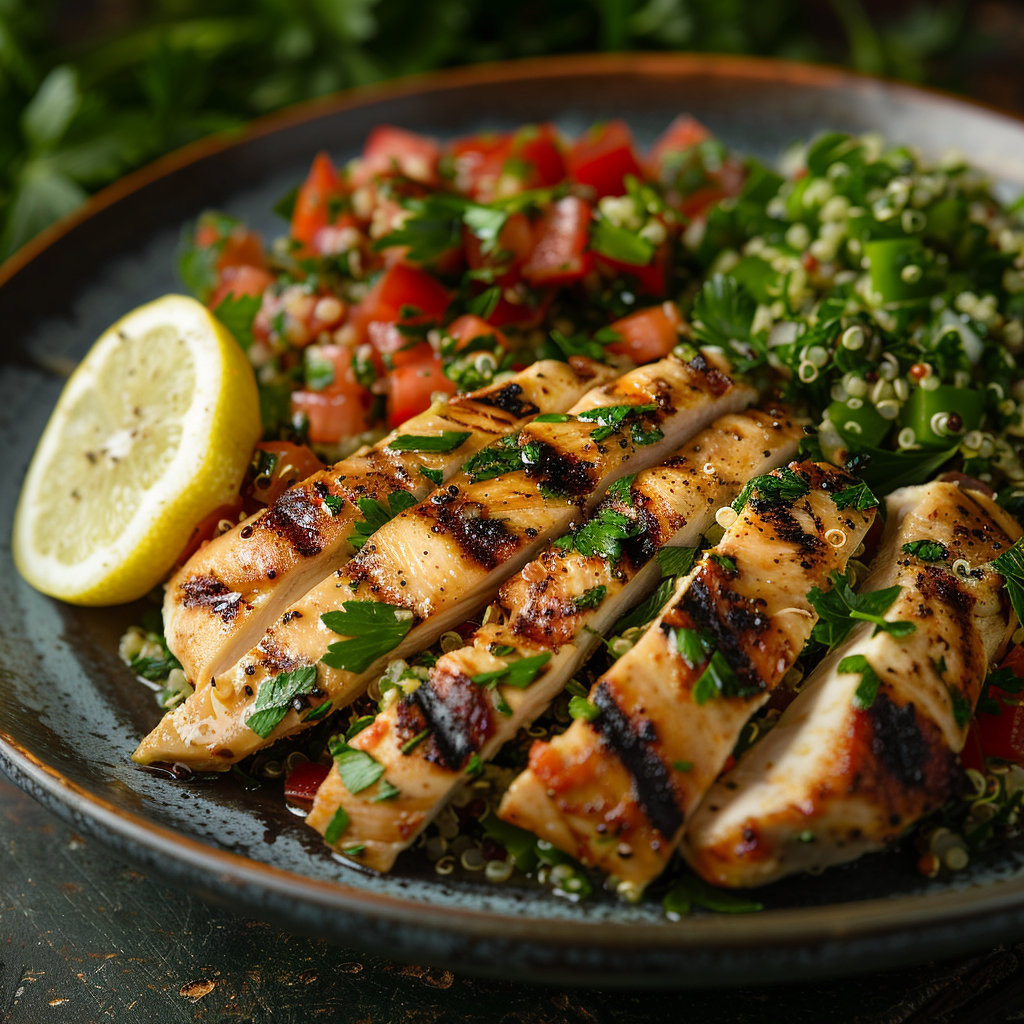 Quinoa Tabouleh & Grilled Chicken