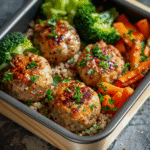 Quinoa & Turkey Meatball Meal Prep