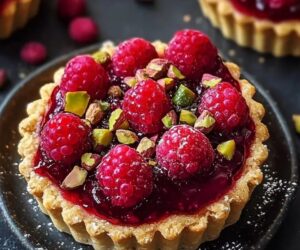 Raspberry Pistachio Tartlets: Effortless & Exquisite Delights