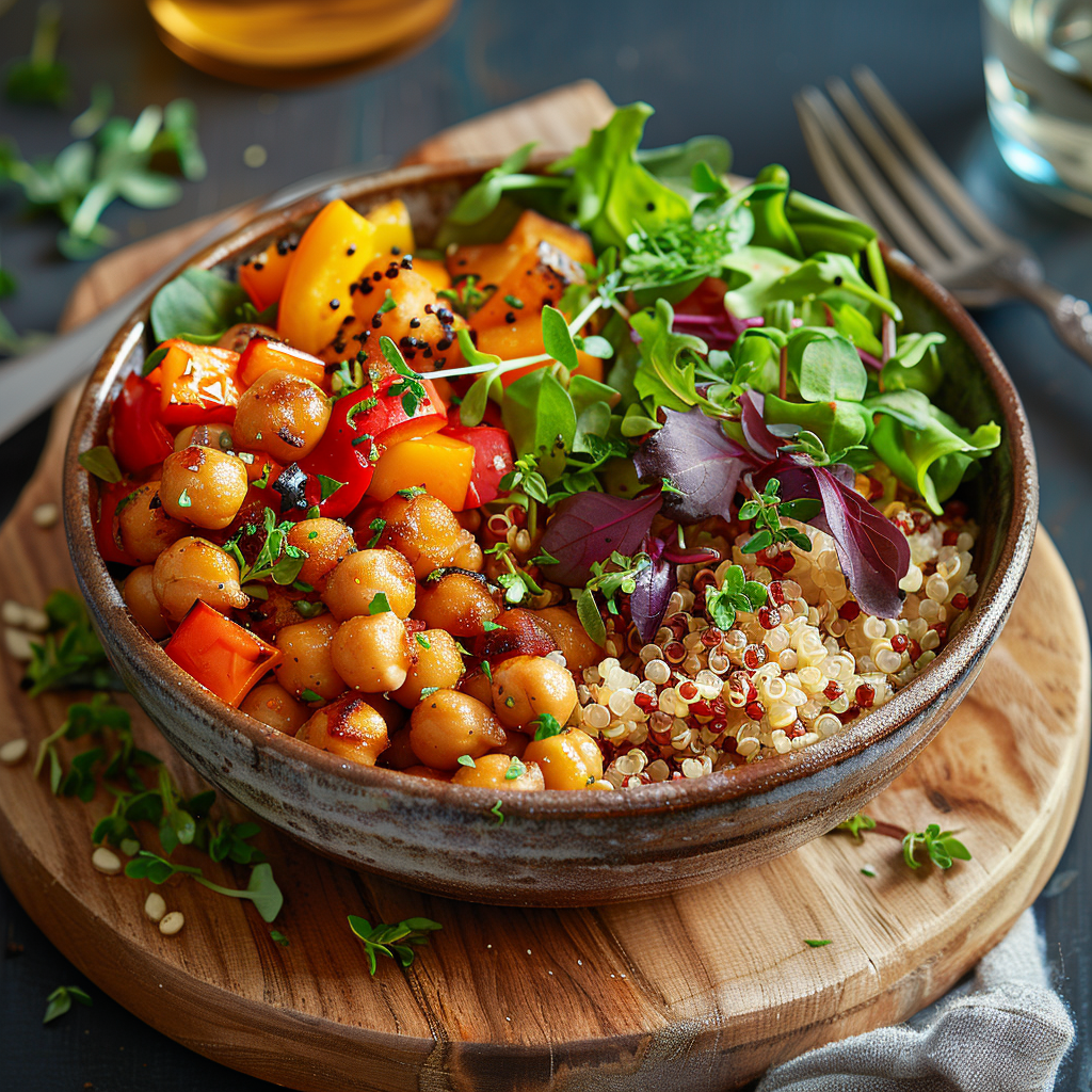 Roasted Veggie & Chickpea Meal Prep Bowls: Your Ultimate Healthy Delight 2 Roasted Veggie & Chickpea Meal Prep Bowls