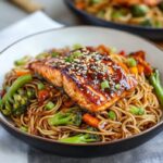 Sesame Salmon Noodles