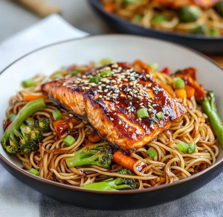 Sesame Salmon Noodles: Quick & Savory Recipe 2 Sesame Salmon Noodles