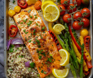 Sheet Pan Salmon & Veggies for Meal Prep: Quick & Healthy Dinners