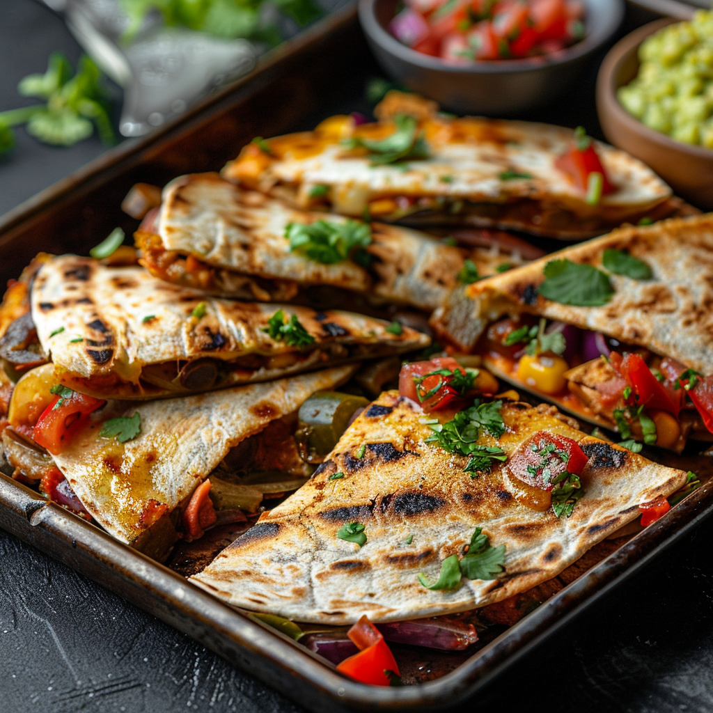 Sheet Pan Veggie Quesadillas: Quick & Delicious Recipe 2 Sheet Pan Veggie Quesadillas