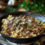 Skillet Beef Stroganoff with Mushrooms
